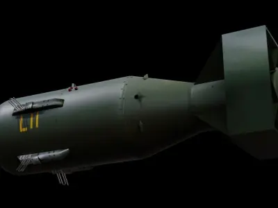 Little Boy Atomic Bomb Low-poly 3D model buy
