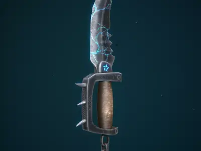 Gaming Knife 3D model