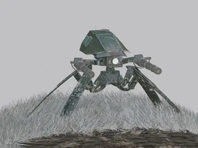 Robot in fog Free 3D model