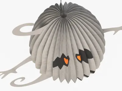 Halloween Paper Decorations Collection 3 3D model