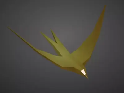 Random simple bird figure Free 3D model