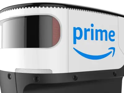 Delivery Robot White 3D model
