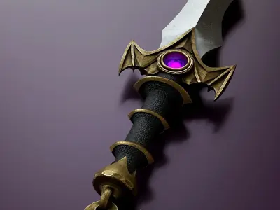 Fantasy Dagger Set 33 3D model