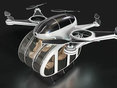 Taxi Drone 3D model purchase