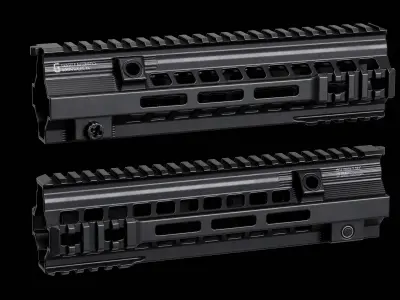 Geissele SMR HK416 MK15 Handguards Low-poly 3D model