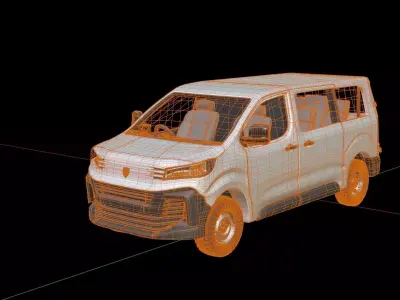 Peugeot Expert 2014 Passenger Van 3D model