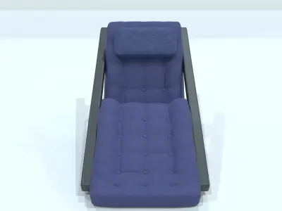 Classic Bistro Chair Low-poly 3D model