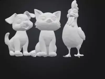 Animals Low-poly 3D model purchase