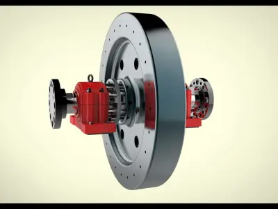 Fly Wheel Assembly Free 3D model