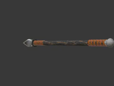 Barbarian Hunting Spear 3D model