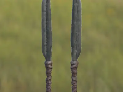 Knife Mark III Low-poly 3D model