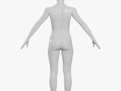  Female mannequin pose 1 PBR 