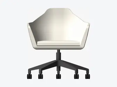 Chair - Simplicity - 5 Star Castors Low-poly 3D model