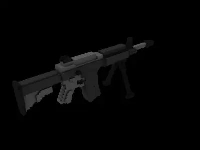 weapons voxel 3D model