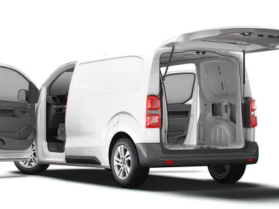 Opel Vivaro Electric Tailgate Van L2 HQ Interior 2024 3D model