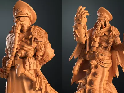 Traitor commander 2 miniatures 3D print model