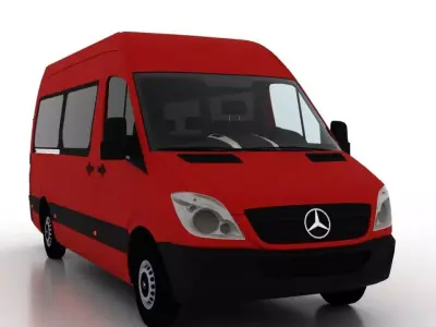 Mercedes Benz Sprinter L2H2 2009 Passenger EU 3D model