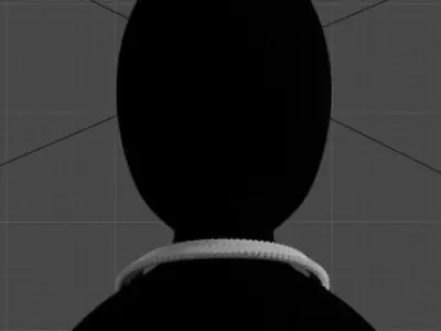 Immerse yourself in a 3D World of Art Cuban Chain Low-poly 3D model