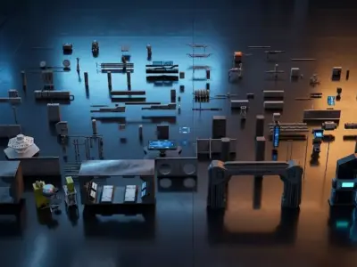Sci-Fi Modular Kit Bash Pack Vol 1 60  Assets 3D model