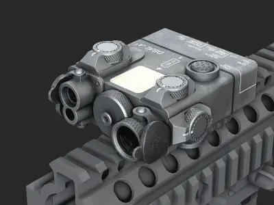 Steiner Optics DBAL A2 IR Laser flashlight Low-poly 3D model