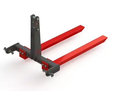 WG 1029 - Mounted pallet fork 3D model