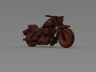 Balinese Motorbike Classic Utility Scooter Prop 3D model