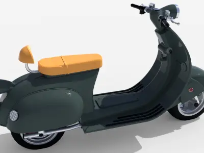 Electric scooter Free 3D model