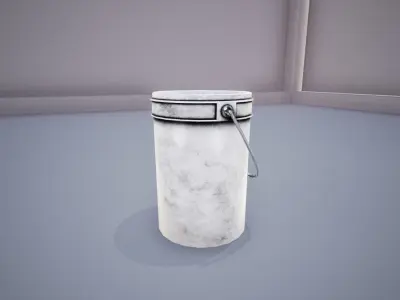 Industrial Bucket Low-poly 3D model