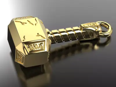 Old West Norse Mjolnir Thors Hummer 3D print model