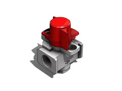 Valvula de Alivio SMC VHS20 F02 B Relief Valve 3D model