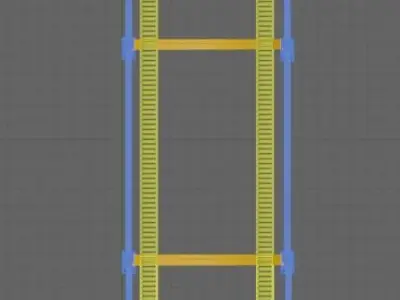 Flow Rack 3D designed model 3D model