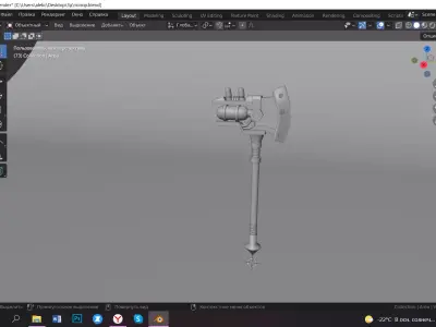 Sai fai axe 3D model