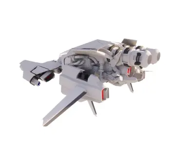Spaceship-spacecraft-cg1 3D model
