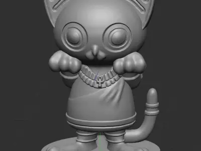 Goddess Bastet HQ 3D Printable 3D model