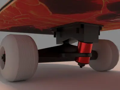 Itachi Anime Series Skateboard 3D model