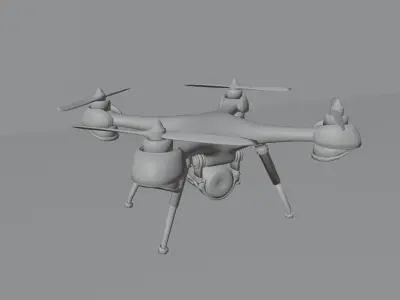 3D SciFi Futuristic Passenger Drone 3D model
