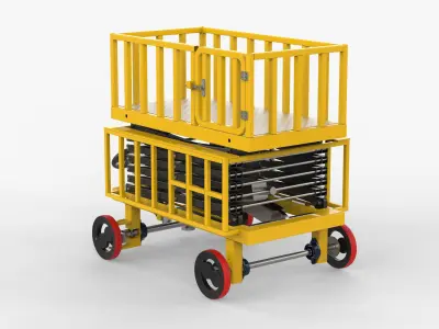 Platform Lift Truck 3D model