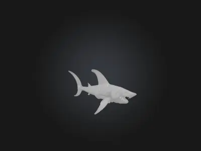 RoboShark Model Low-poly 3D model