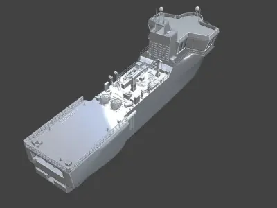 Barbaros Hayrettin Sismic Research Vessel  3D model