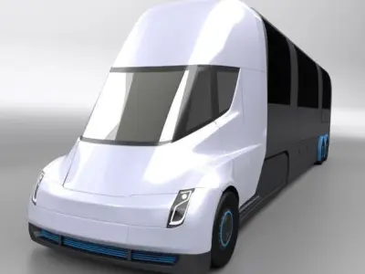 Tesla electric RV truck   3D model