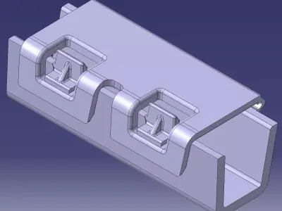 Parametric PowerCopy Parametric PowerCopy Lock part with exit  3D model