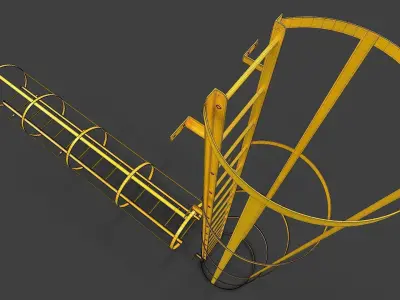 Ladder V02 - High Poly 3D model