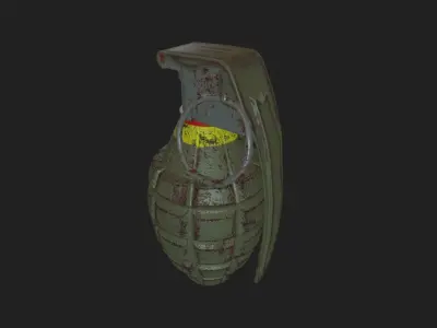 MK-2 Hand Grenade Low-poly 3D model purchase