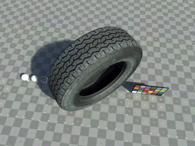 Tire - High Quality Low-poly 3D model