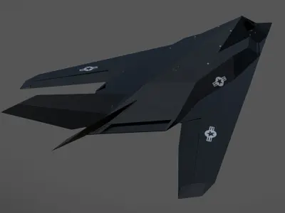 F-117 Nighthawk Low-poly 3D model