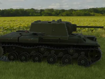 Tank Kv 1 zis5 3D model