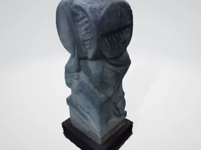 monument8 ancient egyptian statue 3D model