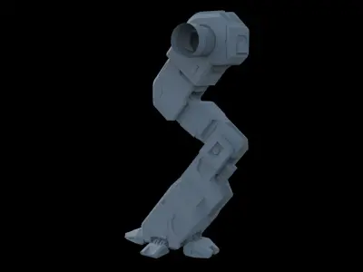 Robot leg 3D model