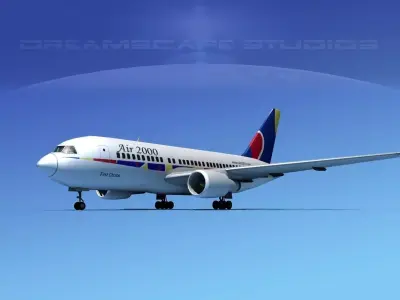 Boeing 767-100 Air 2000 3D model