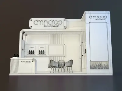 exhibition stand 18 sqm 3D model purchase
